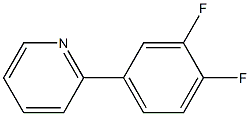 2-(3,4-DIFLUOROPHENYL)PYRIDINE Struktur