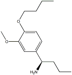 (1R)-1-(4-BUTOXY-3-METHOXYPHENYL)BUTYLAMINE Struktur