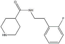 N-[2-(2-FLUOROPHENYL)ETHYL]PIPERIDINE-4-CARBOXAMIDE Struktur