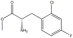 METHYL (2S)-2-AMINO-3-(2-CHLORO-4-FLUOROPHENYL)PROPANOATE Struktur