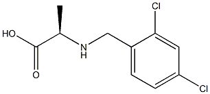 (2R)-2-[(2,4-DICHLOROBENZYL)AMINO]PROPANOIC ACID Struktur