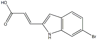 (2E)-3-(6-BROMO-1H-INDOL-2-YL)ACRYLIC ACID Struktur