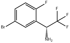 (1R)-1-(5-BROMO-2-FLUOROPHENYL)-2,2,2-TRIFLUOROETHYLAMINE Struktur