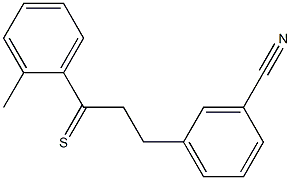 3-(3-CYANOPHENYL)-2'-METHYLTHIOPROPIOPHENONE Struktur