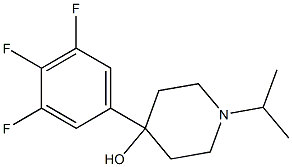 4-HYDROXY-4-(3,4,5-TRIFLUOROPHENYL)-1-ISOPROPYLPIPERIDINE Struktur