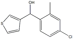 4-CHLORO-2-METHYLPHENYL-(3-THIENYL)METHANOL Struktur