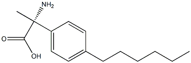 (2R)-2-AMINO-2-(4-HEXYLPHENYL)PROPANOIC ACID Struktur