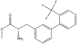 METHYL (2S)-2-AMINO-3-(3-[2-(TRIFLUOROMETHYL)PHENYL]PHENYL)PROPANOATE Struktur