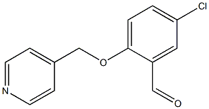 5-CHLORO-2-(PYRIDIN-4-YLMETHOXY)BENZALDEHYDE Struktur