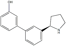 3-[3-((2R)PYRROLIDIN-2-YL)PHENYL]PHENOL Struktur