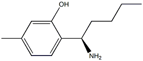 2-((1R)-1-AMINOPENTYL)-5-METHYLPHENOL Struktur