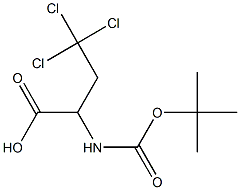 BOC-L-2-AMINO-4,4,4-TRICHLOROBUTANOIC ACID Struktur