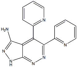 4,5-DI(PYRIDIN-2-YL)-1H-PYRAZOLO[3,4-C]PYRIDAZIN-3-AMINE Struktur