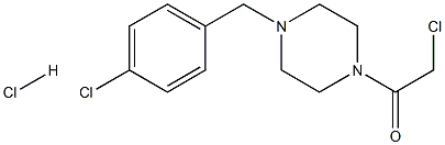 1-(CHLOROACETYL)-4-(4-CHLOROBENZYL)PIPERAZINE HYDROCHLORIDE Struktur