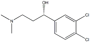 (S)-1-(3,4-DICHLORO-PHENYL)-3-DIMETHYLAMINO-PROPAN-1-OL Struktur