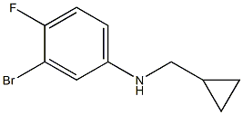 (1S)(3-BROMO-4-FLUOROPHENYL)CYCLOPROPYLMETHYLAMINE Struktur