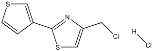 4-(CHLOROMETHYL)-2-THIEN-3-YL-1,3-THIAZOLE HYDROCHLORIDE Struktur