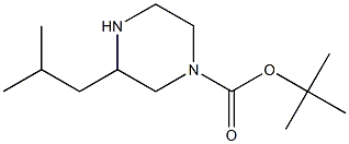 3-ISOBUTYL-PIPERAZINE-1-CARBOXYLIC ACID TERT-BUTYL ESTER Struktur