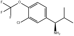 (1R)-1-[3-CHLORO-4-(TRIFLUOROMETHOXY)PHENYL]-2-METHYLPROPYLAMINE Struktur