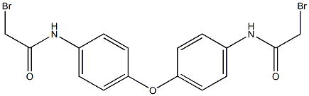 2-BROMO-N-(4-[4-(2-BROMO-ACETYLAMINO)-PHENOXY]-PHENYL)-ACETAMIDE Struktur