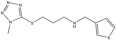 N-(3-((1-METHYL-1H-TETRAZOL-5-YL)THIO)PROPYL)-N-(THIEN-3-YLMETHYL)AMINE Struktur