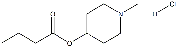 4-PIPERIDINOL, 1-METHYL-, BUTYRATE, HYDROCHLORIDE Struktur