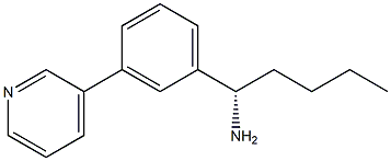 (1S)-1-(3-(3-PYRIDYL)PHENYL)PENTYLAMINE Struktur