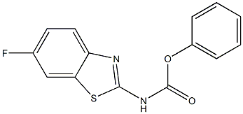 PHENYL 6-FLUORO-1,3-BENZOTHIAZOL-2-YLCARBAMATE Struktur