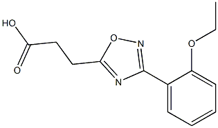 3-[3-(2-ETHOXYPHENYL)-1,2,4-OXADIAZOL-5-YL]PROPANOIC ACID Struktur