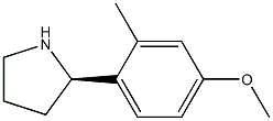 1-((2R)PYRROLIDIN-2-YL)-4-METHOXY-2-METHYLBENZENE Struktur