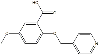 5-METHOXY-2-(PYRIDIN-4-YLMETHOXY)BENZOIC ACID Struktur