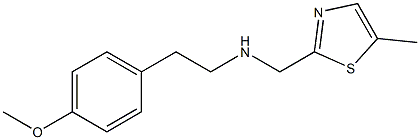 [2-(4-METHOXY-PHENYL)-ETHYL]-(5-METHYL-THIAZOL-2-YLMETHYL)-AMINE Struktur