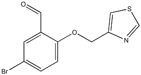 5-BROMO-2-(1,3-THIAZOL-4-YLMETHOXY)BENZALDEHYDE Struktur