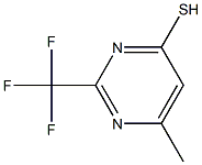 6-METHYL-2-(TRIFLUOROMETHYL)PYRIMIDINE-4-THIOL Struktur