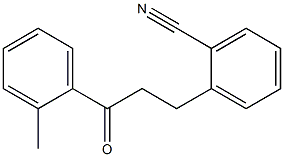 3-(2-CYANOPHENYL)-2'-METHYLPROPIOPHENONE Struktur