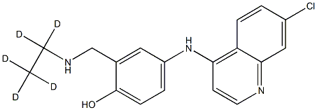 N-DESETHYL AMODIAQUINE-D5 Struktur