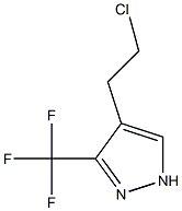 4-(2-CHLOROETHYL)-3-(TRIFLUOROMETHYL)PYRAZOLE Struktur