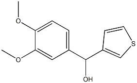 3,4-DIMETHOXYPHENYL-(3-THIENYL)METHANOL Struktur