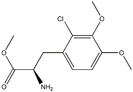 METHYL (2R)-2-AMINO-3-(2-CHLORO-3,4-DIMETHOXYPHENYL)PROPANOATE Struktur