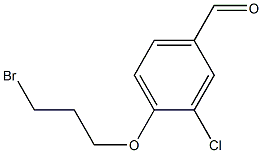 4-(3-BROMOPROPOXY)-3-CHLOROBENZALDEHYDE Struktur