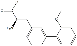 METHYL (2R)-2-AMINO-3-[3-(2-METHOXYPHENYL)PHENYL]PROPANOATE Struktur