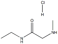 N-ETHYL-2-(METHYLAMINO)ACETAMIDE HYDROCHLORIDE Struktur