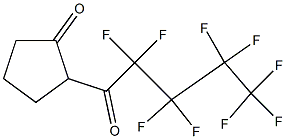 2-(PERFLUOROPENTANOYL)CYCLOPENTANONE Struktur