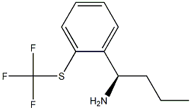 (1R)-1-[2-(TRIFLUOROMETHYLTHIO)PHENYL]BUTYLAMINE Struktur