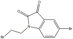 5-BROMO-1-(2-BROMOETHYL)-1H-INDOLE-2,3-DIONE Struktur