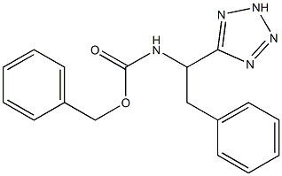 BENZYL [2-PHENYL-1-(2H-TETRAZOL-5-YL)ETHYL]CARBAMATE Struktur