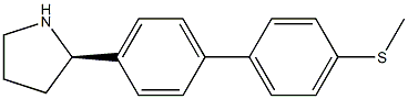 1-[4-((2R)PYRROLIDIN-2-YL)PHENYL]-4-METHYLTHIOBENZENE Struktur