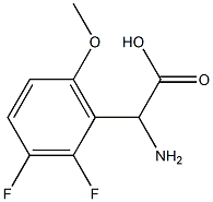 AMINO-(2,3-DIFLUORO-6-METHOXY-PHENYL)-ACETIC ACID Struktur