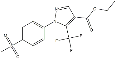 ETHYL 5-(TRIFLUOROMETHYL)-1-(4-(METHYLSULFONYL)PHENYL)-1H-PYRAZOLE-4-CARBOXYLATE Struktur