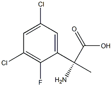 (2R)-2-AMINO-2-(3,5-DICHLORO-2-FLUOROPHENYL)PROPANOIC ACID Struktur